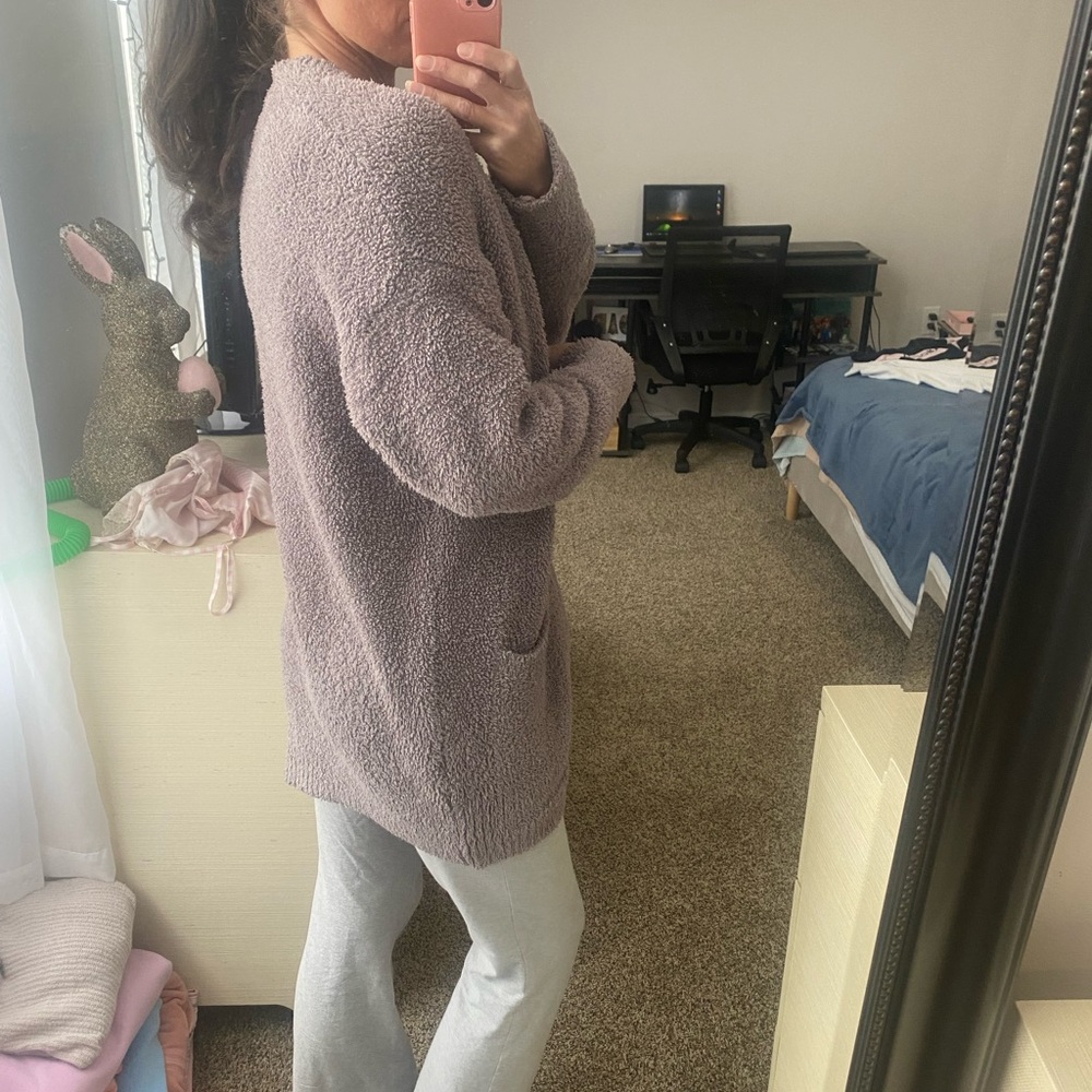Barefoot Dreams Cozy Beige Women's Sweater - Picture 5 of 5